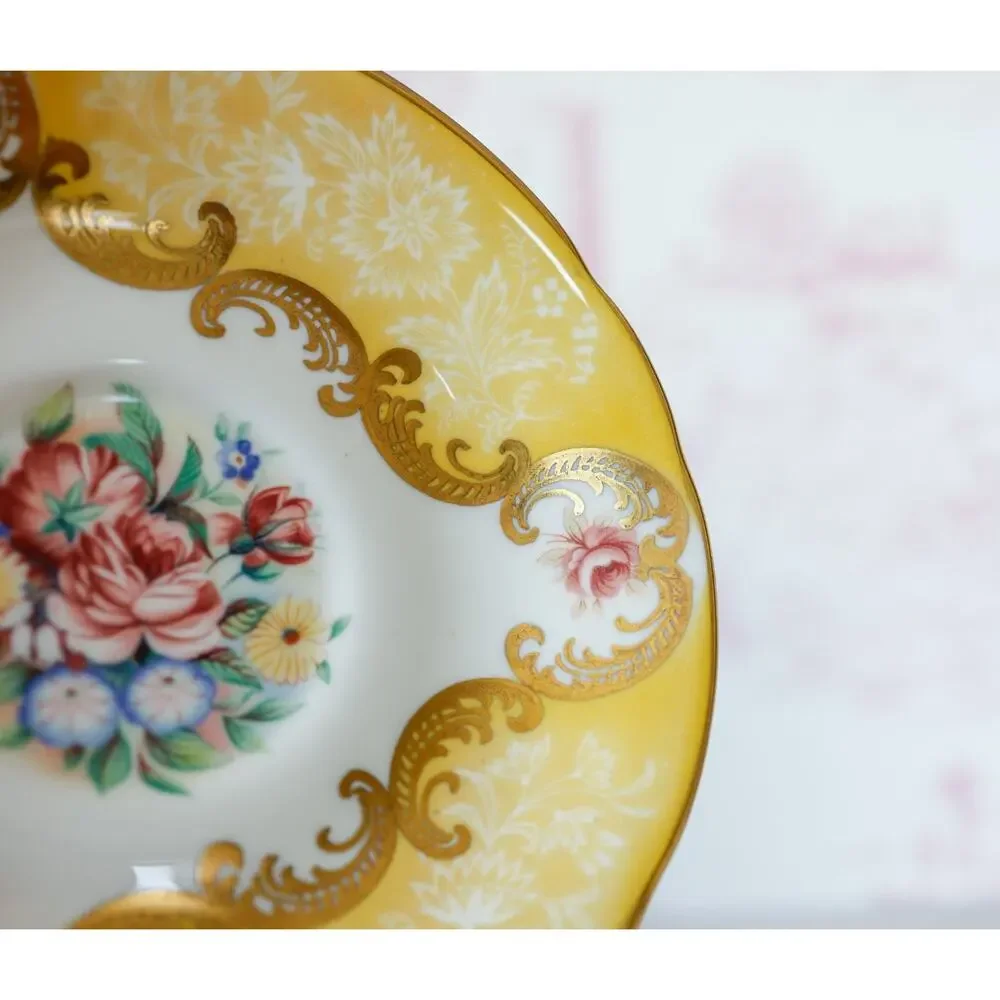 VTG 1960s Paragon Trenton Floral Teacup Set English Countryside Cottage Regency
